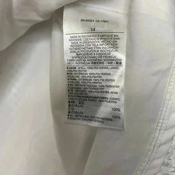 Banana Republic White Mesh Skater Mini Skirt - Picture 4 of 5